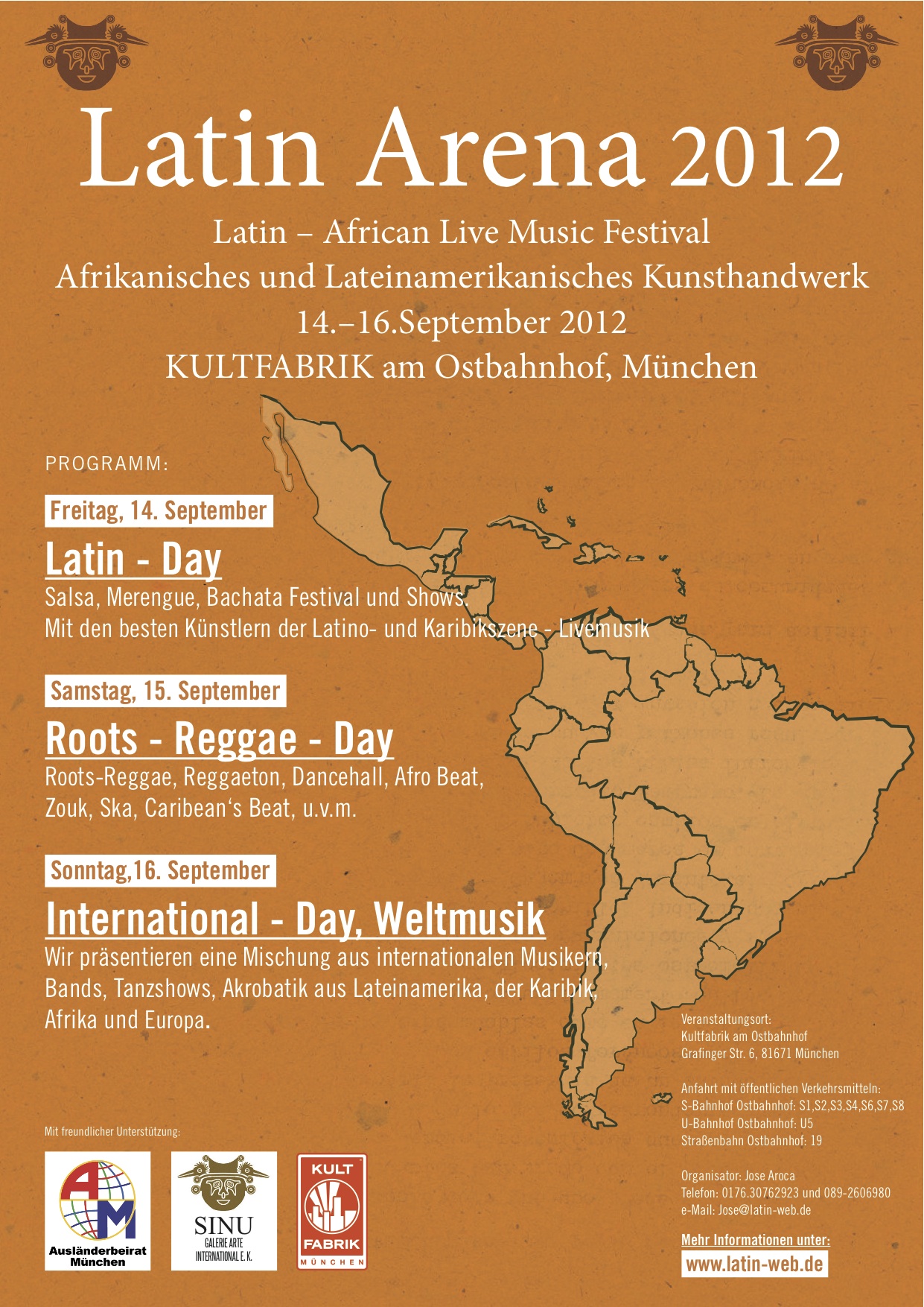 LATIN ARENA 2012 München Flyer